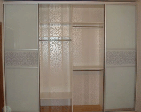Шкаф купе встроенный от производителя матовое стекло 1